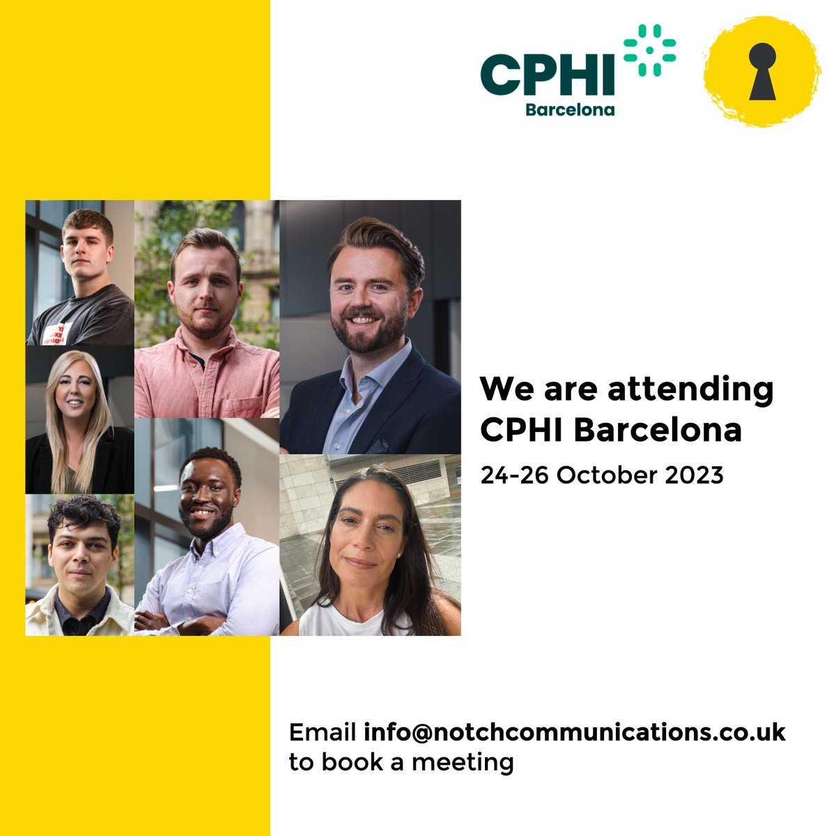 NotchCom's tweet image. With only 2 weeks to #CPHI2023 Barcelona, some of the Notch team shared why they’re particularly excited to attend @CPHI_Events! 🇪🇸👥

If you would like to learn how we can apply our expertise to create brilliance for your brand, be sure to email info@notchcommunications.co.uk