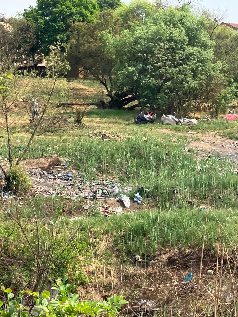 GTalevi's tweet photo. Oh hi, @JoburgParksZoo @CityofJoburgZA @JoburgMPD. We have a major problem here: the establishment of a mushrooming vagrant/waste pickers community along the banks of the Delta spruit btwn Victory park and Parkhurst. This needs urgent, co-ordinated &amp; thoughtful attention. https://t.co/KKcB9cMFwv