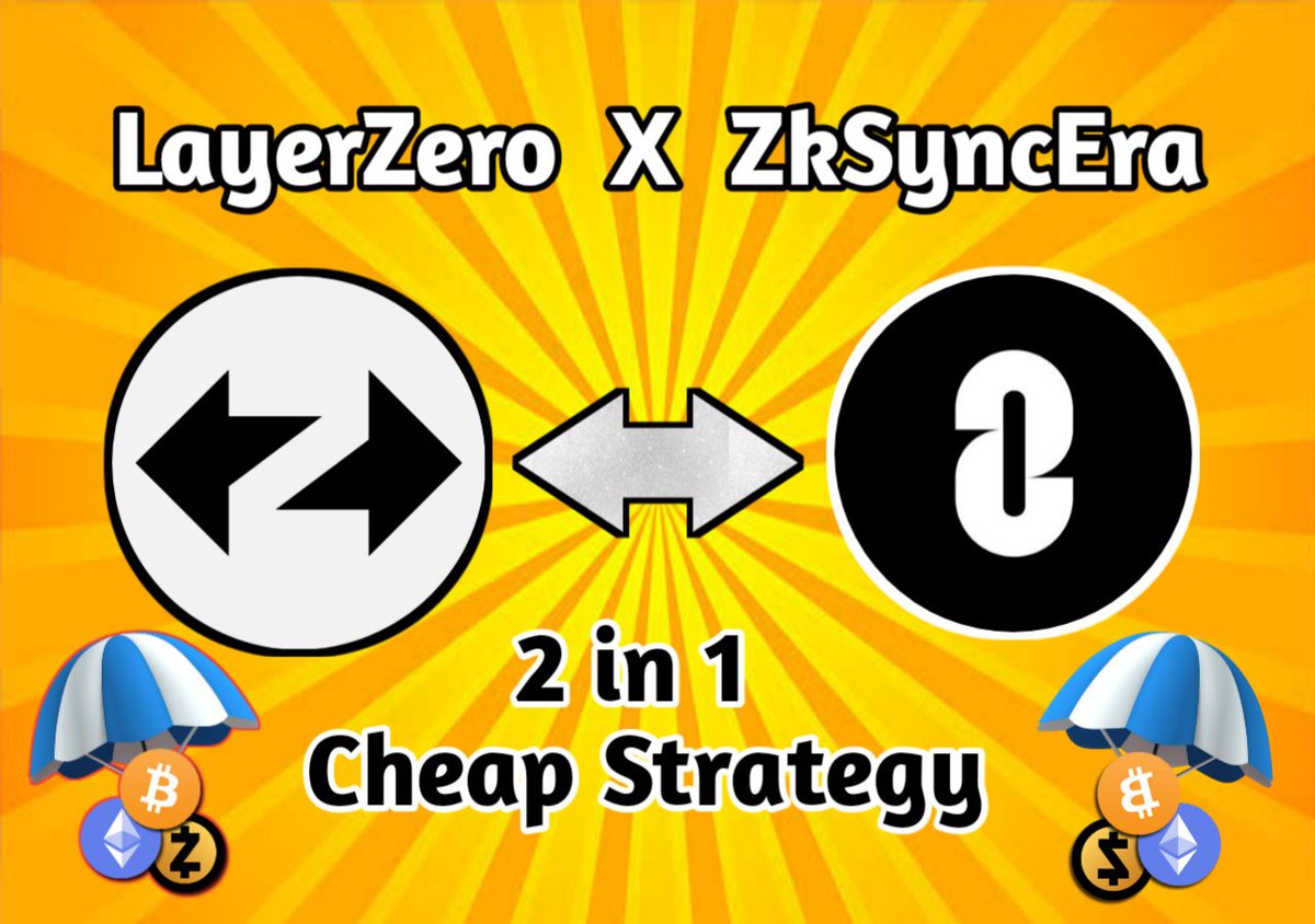 Turn your $10 into $10,000 with this airdrop strategy!

Become ELIGIBLE for LayerZero and ZkSync airdrop in ONE interaction🪂

+10 transactions
+20 contracts interactions
+5 dApp

Follow the steps below 👇 in this Guide
