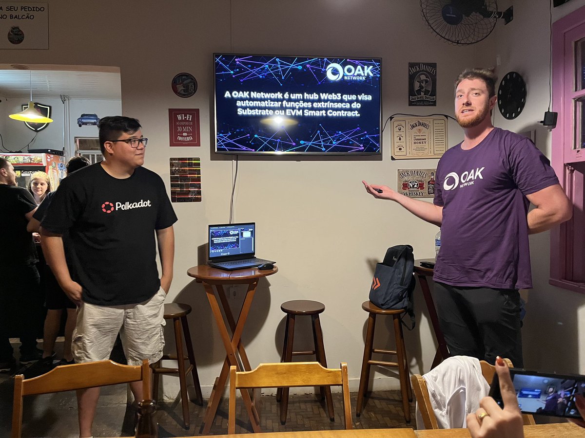 gabekoin's tweet image. Friday me and my brother @parachainboy had the honour to speech about @oak_network 
We talked about the incredible use cases that on-chain #automation will provide, like start/stop in dex’s and custom #smartcontract triggers.
And ofc, about the brand new #DataMonitoring &…