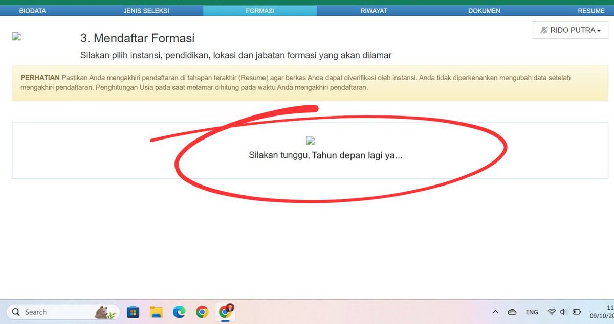 _iiiyyooo's tweet photo. Ada yg samaan gk…
Masa iya loadingnya d suruh tunggu ampe th depan wkwkwk
#cpns #fakenotification #lol https://t.co/oA97dqBCLH