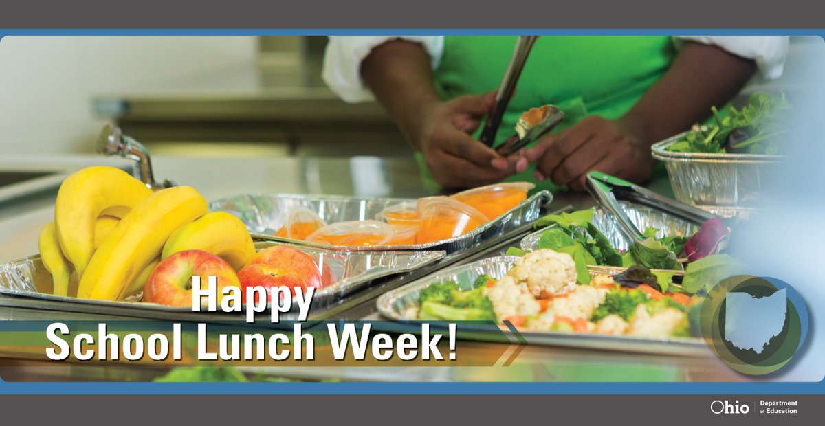 A recipe for success! Ohio school lunches meet nutritional needs to ensure students are focused and engaged in their learning each day. Happy School Lunch Week!