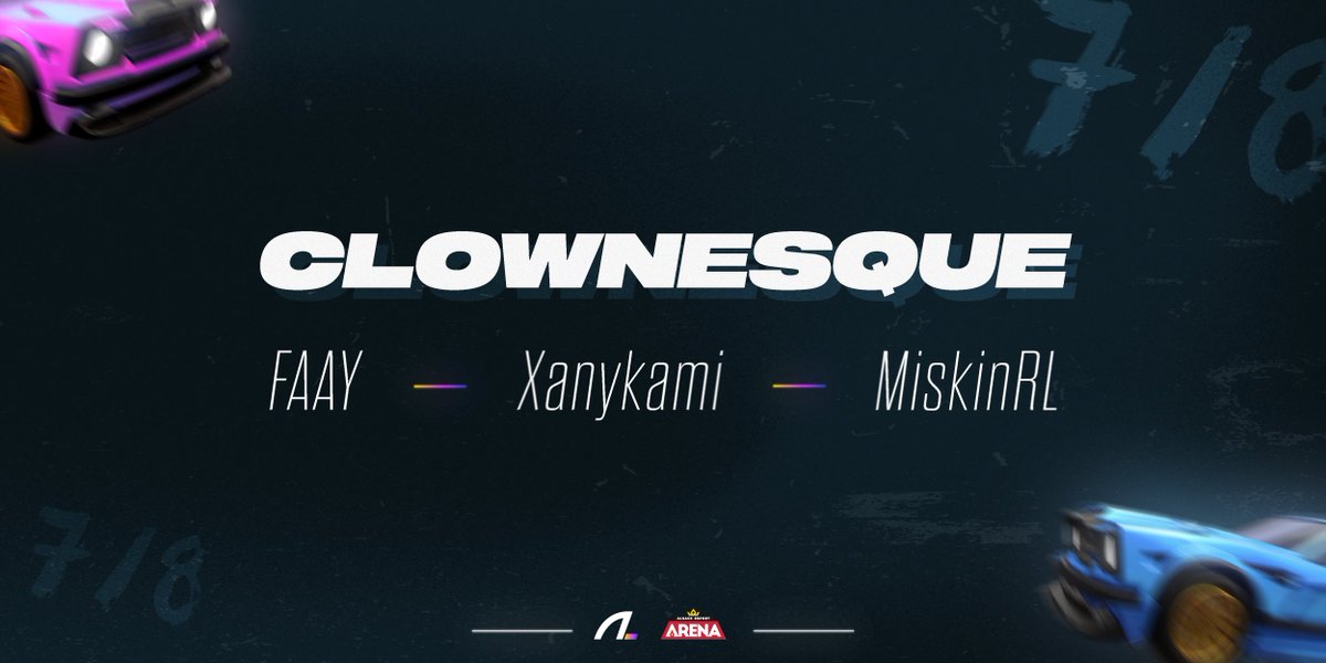 alsa_lan's tweet photo. 🚗 Nouvelle équipe inscrite [7/8]

La team Clownesque arrive en force à la première édition des #SwitchScore !

Voici les challengers ⬇️

⚽ @FaayRL 
⚽ @Miskxn 
⚽ @xanykami 

Ils sont pas là pour rigoler 👀 https://t.co/KbUKjqQgIp