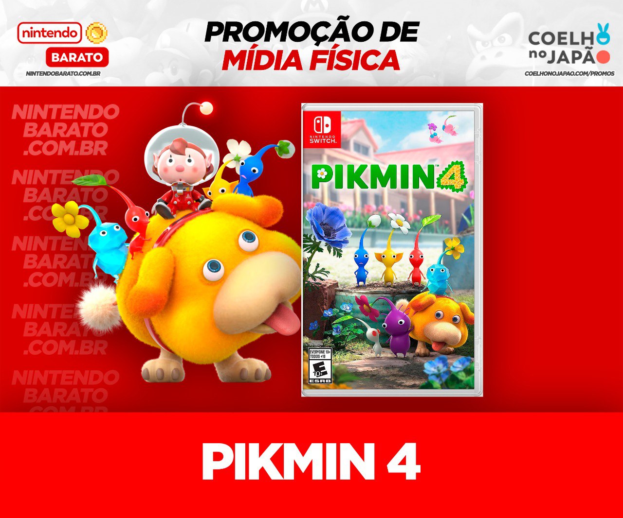 Cupom PIKMIN com 10%OFF! Acesse o site. *Ação limitada à disponibilidade  dos cupons 