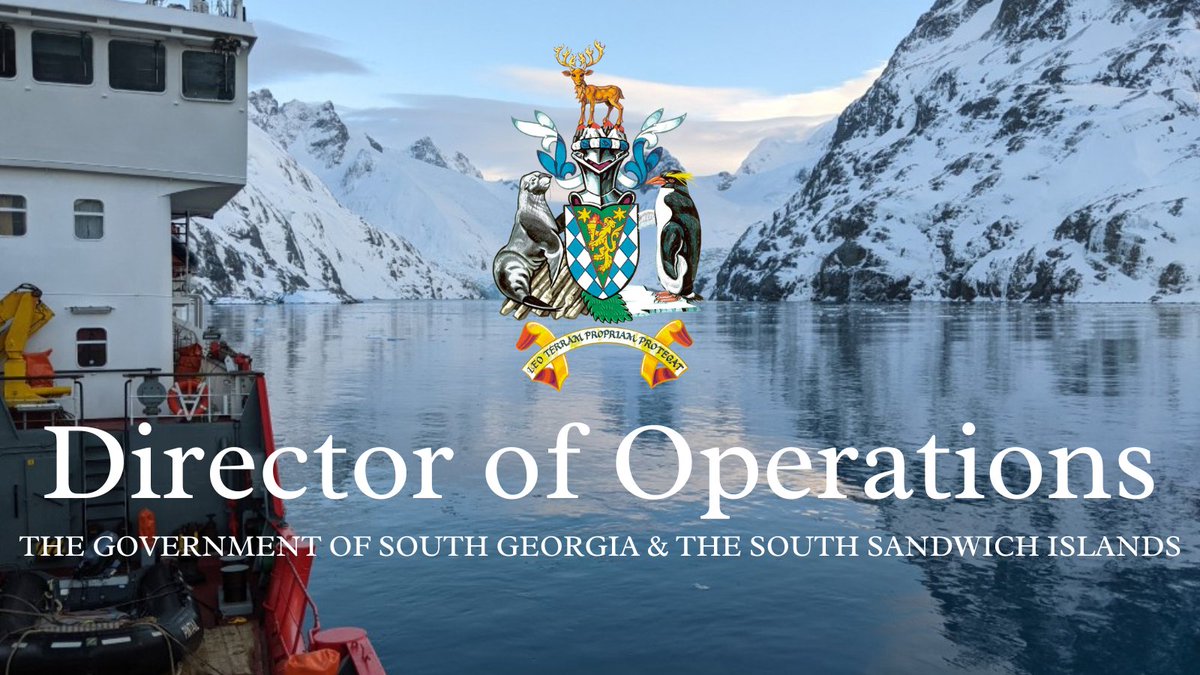 Join our Falklands-based team as Director of #Operations!

Be a part of our dynamic and fast moving team, devoted to world-leading excellence in #environmental management, with the potential opportunity to visit South Georgia!

More here 👇
gov.gs/governance/app…

#Recruiting