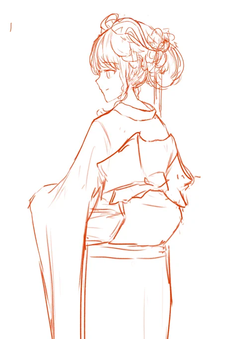 着物甘雨ちゃんという概念のんびり描いていきます 