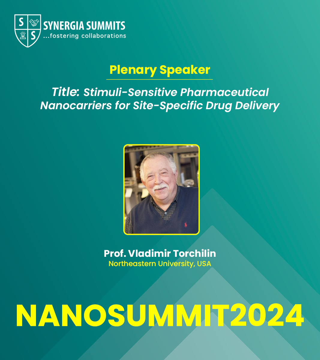 World Summit and Expo on Nanoscience and Nanotechnology (NANOSUMMIT2024), which will be held in Lyon, France during May 20-22, 2024.

More Speakers at nano.synergiasummits.com