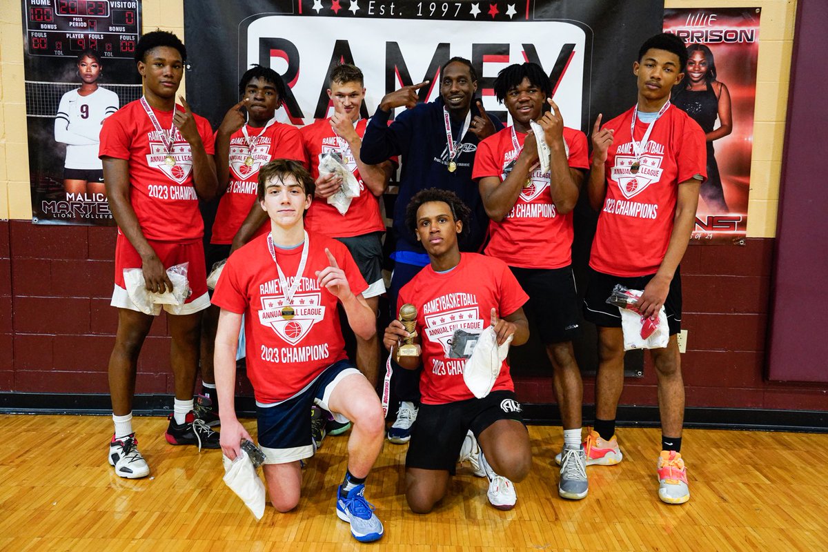 Rameybasketball's tweet photo. Congrats to the 2023 Rameybasketball Fall League High School Division Champions &amp; Playoff MVP Quincy Thomas
#RameyFallleague https://t.co/dlEIXtB18u