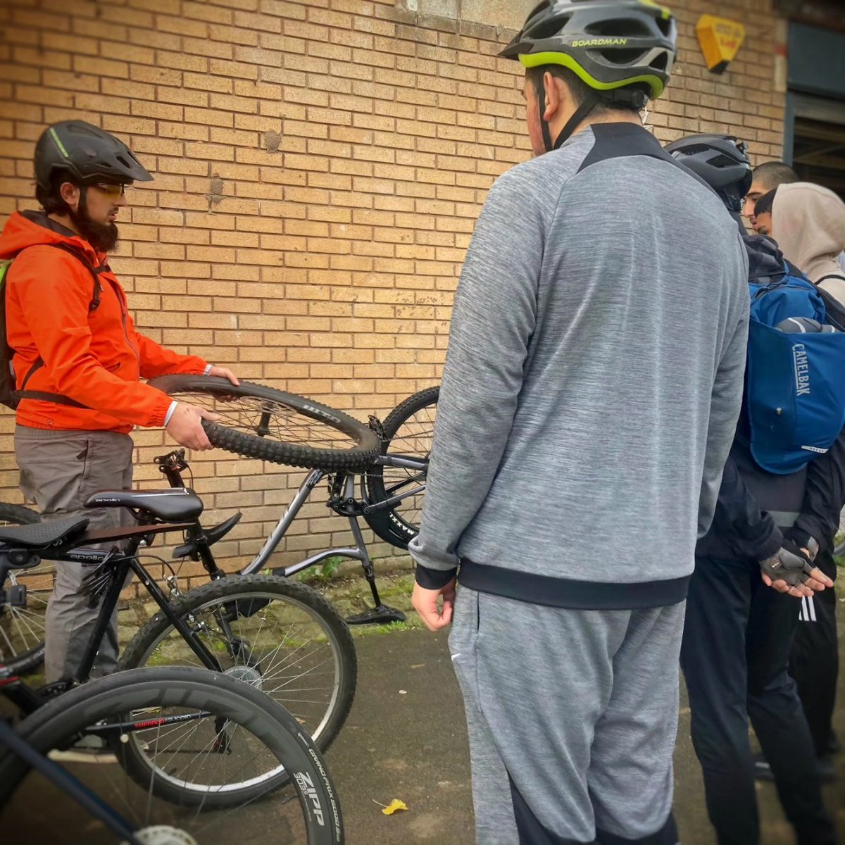 One of our fix and ride sessions. Demonstrating how to fix a puncture on a bicycle. #cycling #cyclinglife #cyclist #oldham #cyclinguk