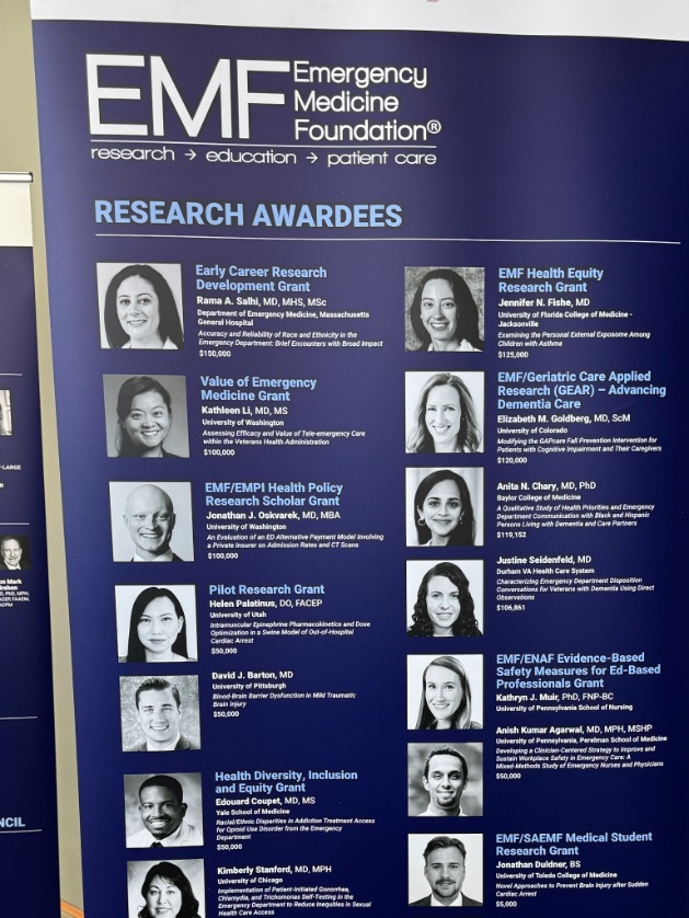 Love to see @JaneMuir__ in the halls of #ACEP23 and research supported by @TheEMFoundation Nurses + Physicians diving deep to address workplace violence in the ED @PennLDI @NCSP_Penn