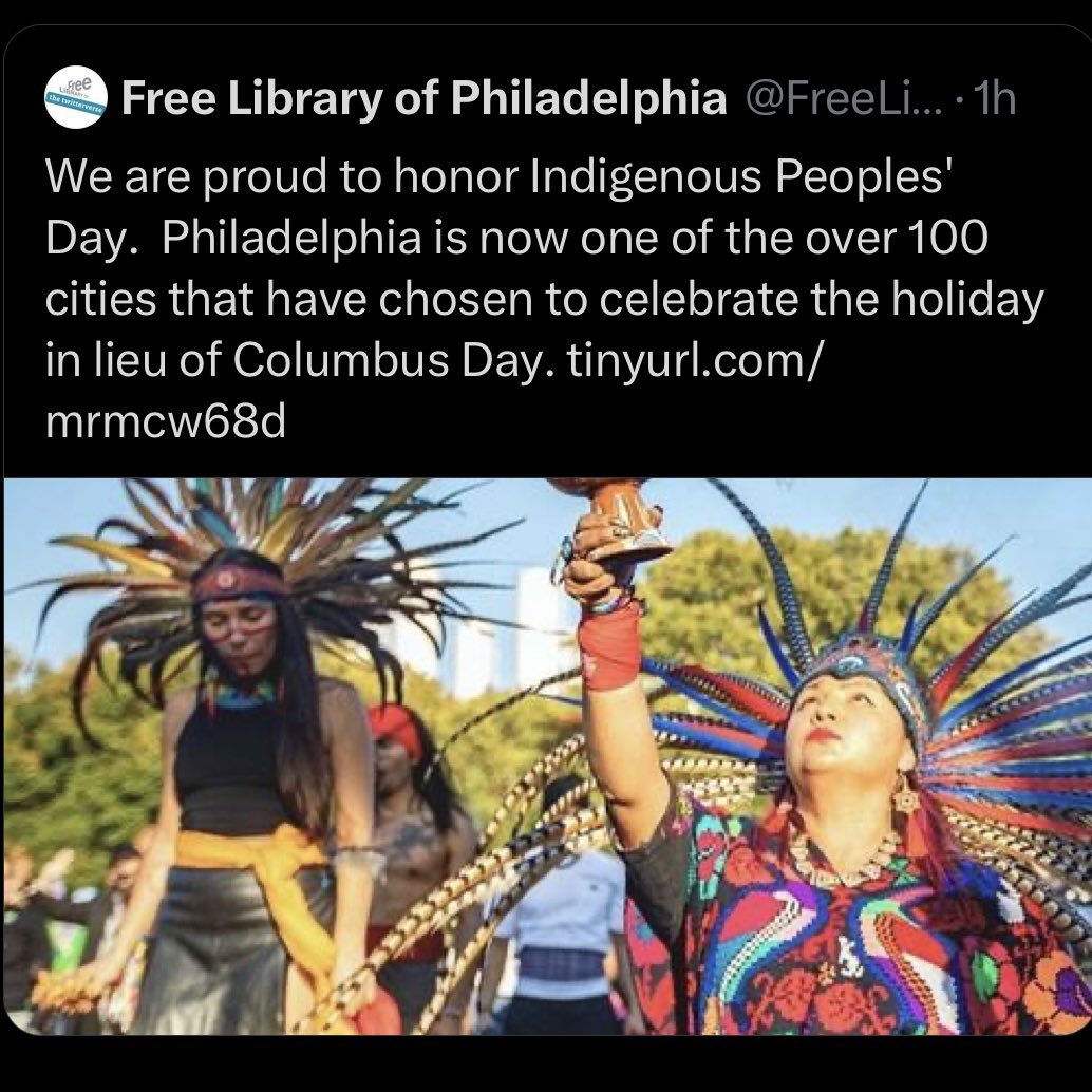 Librarians hate America. In this case, explicitly so. #ColumbusDay 

Remember this when they want us to #FundLibraries. 

#parenting #moms #dads