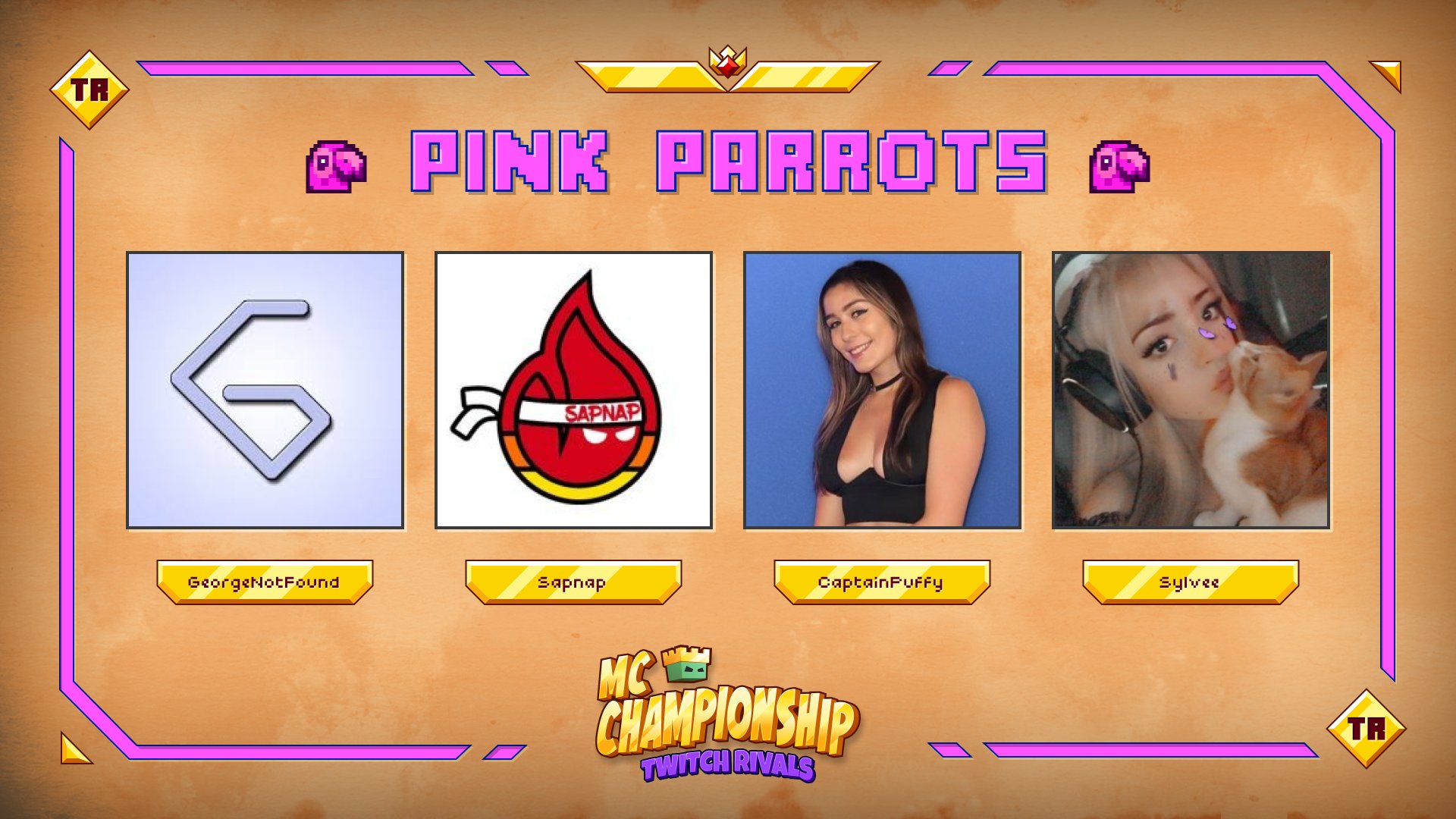 MC Championship on X: 👑 Announcing team Pink Parrots