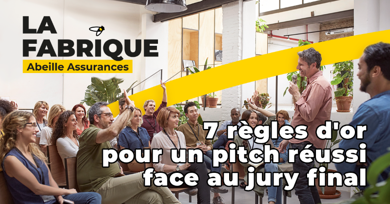 LFAbeilleAssur's tweet photo. Dernière ligne droite vers le jury final: lauréats de cette 7e édition, découvrez les 7 règles d'or pour mener un pitch réussi. Les lauréats de la 6e édition de La Fabrique Abeille Assurances partagent leurs astuces pour captiver le jury #LFAA #LaFabriqueAbeilleAssurances