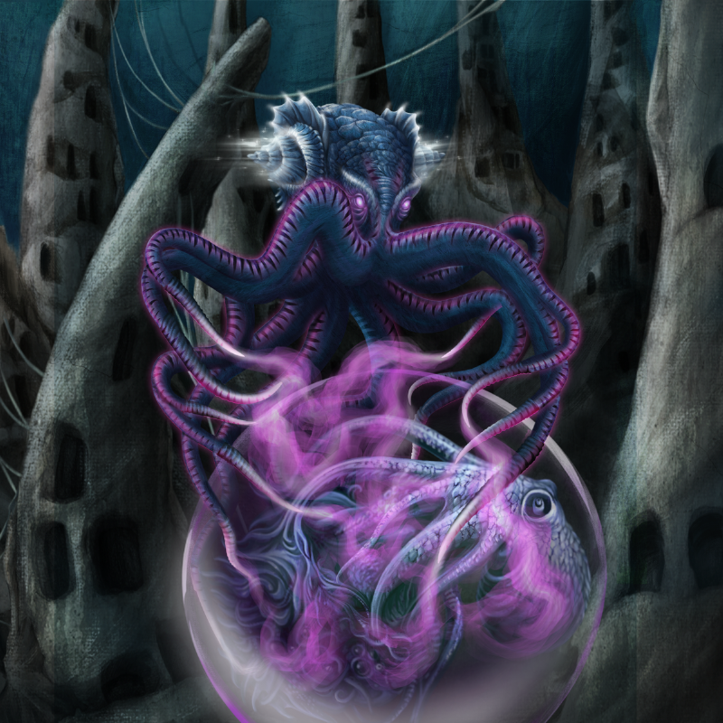 Despite working towards a new redesigned world, Rym'Ela still has uses for creating artificial life forms that perfectly mimic natural creatures. The Finishing Touches trait represents her just about ready to complete such a life form.

Rym'Ela #413 is available from the link