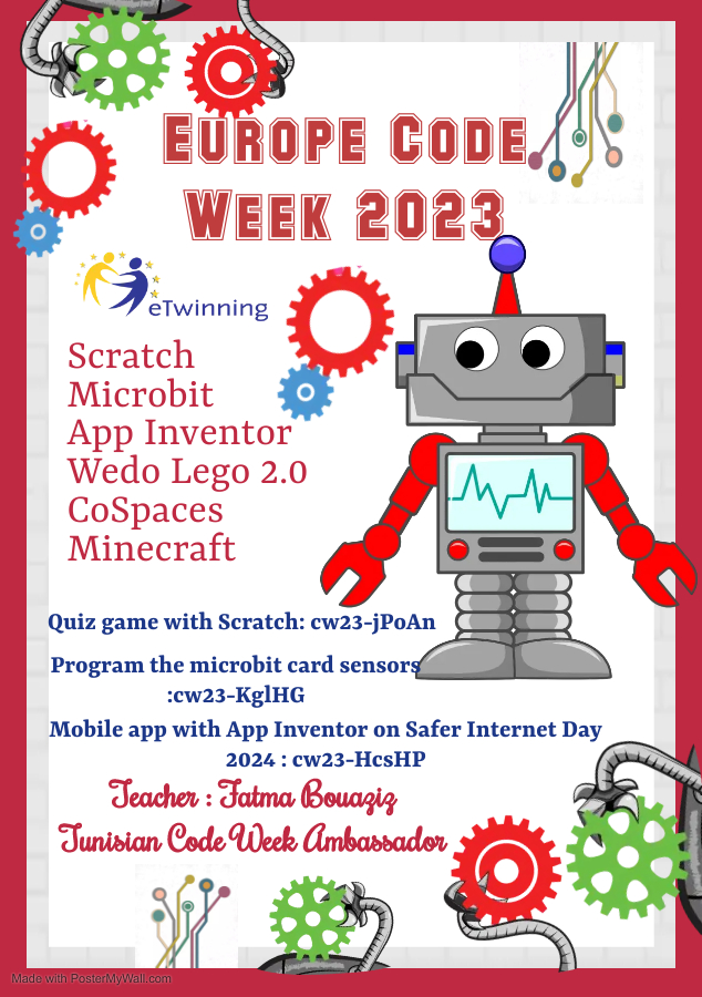 I share with you 3 activities with 3 CODE WEEK 4 ALL; I hope you can cooperate with me to have the certificate of excellence