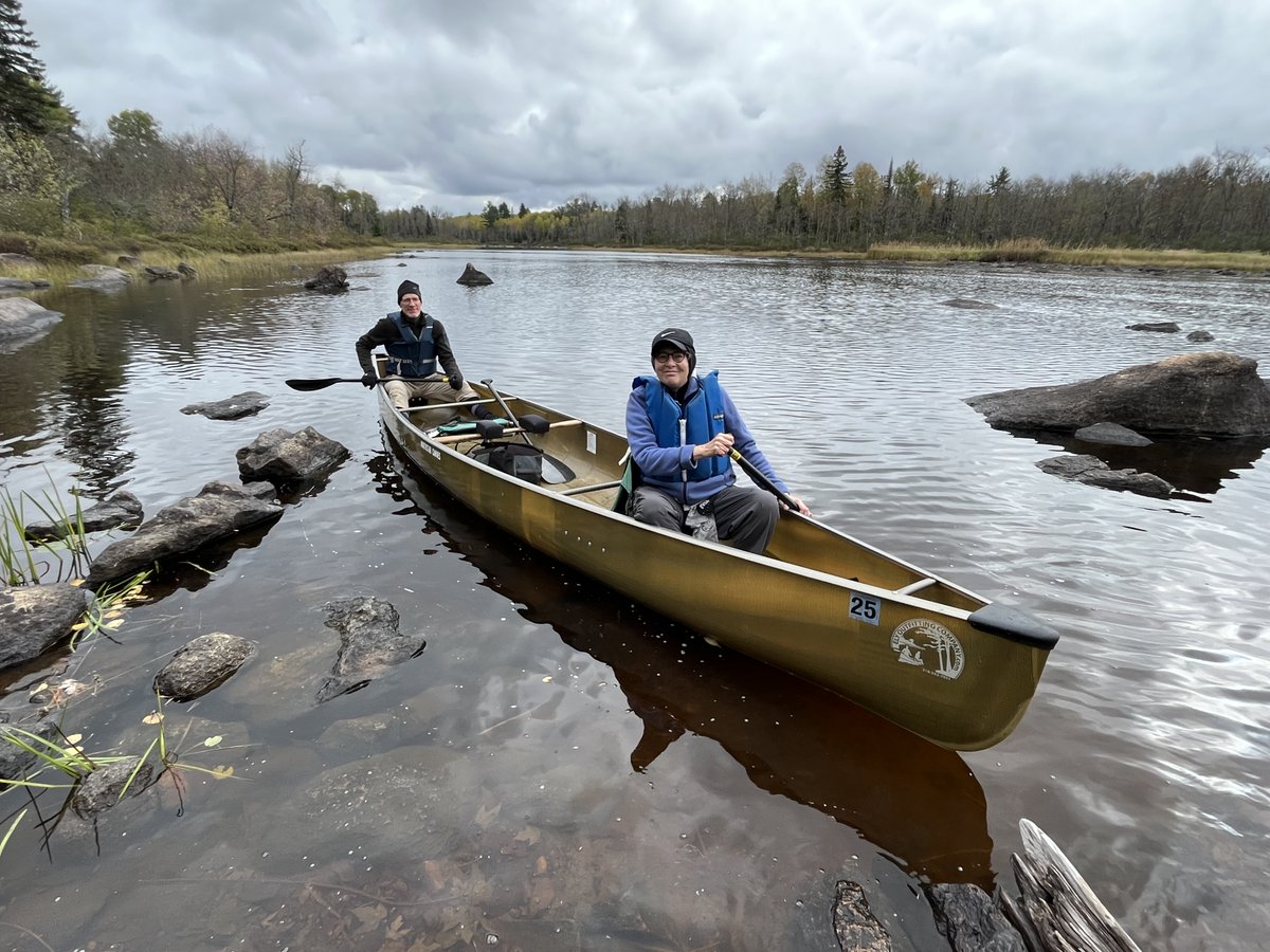 Great time canoeing the S. Kawishiwi R. at the edge of the BWCA w/ Ann Cohen &amp; John Glasenapp to see the 361 acres that Friends of the BWCA is fundraising to buy for conservation. We've raised $450K toward our goal of $750K. Join the effort! friends-bwca.org/land-conservat… <a href="/FriendsBWCAW/">Friends of the BWCAW</a>