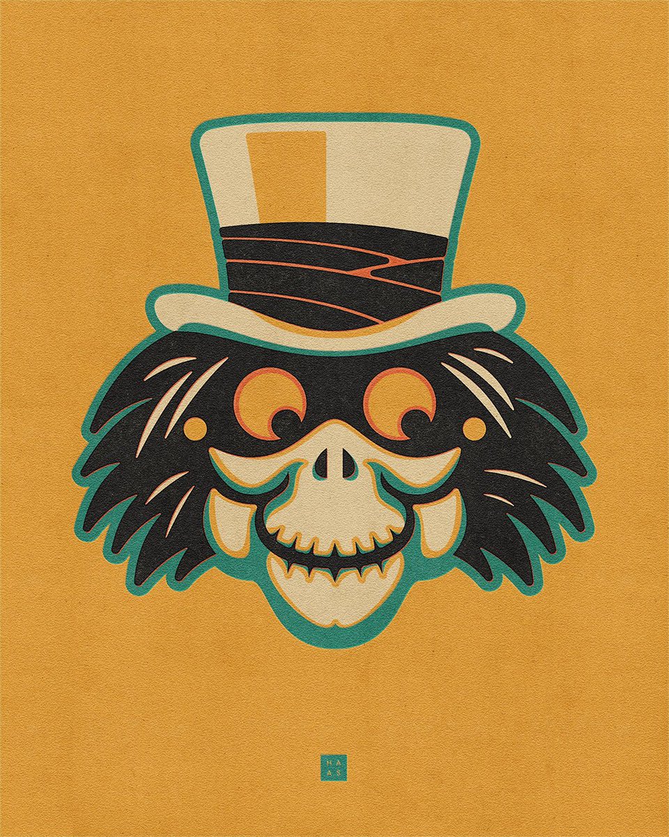 ArtofDanny's tweet photo. Day 9 of #disneydrawtober vintage Hatbox Ghost mask. #hauntedmansion #hatboxghost https://t.co/LhN4OlsLPQ