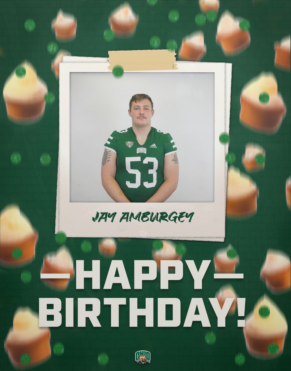 OhioFootball's tweet photo. Happy Birthday to @jamburgey53! 🥳

#OUohyeah https://t.co/1z3feS35zg
