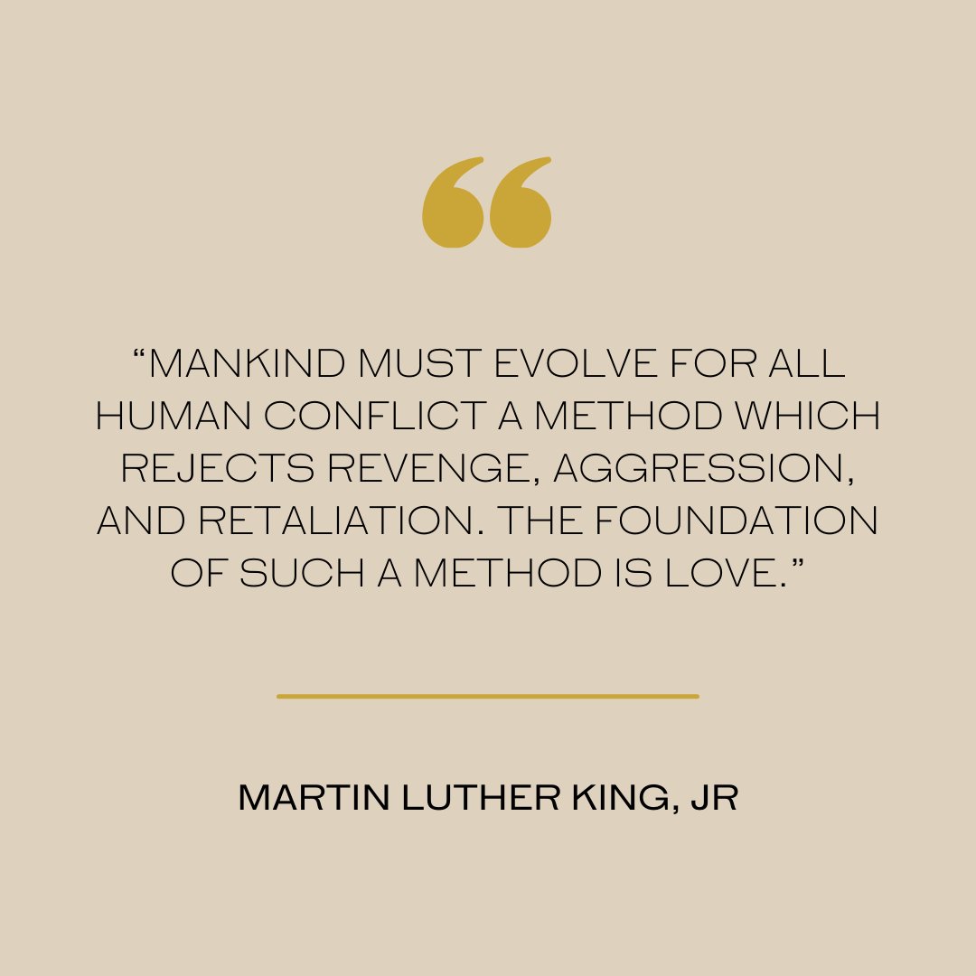 Amidst the recent events in Israel that have left our world heavy-hearted, we call on the timeless wisdom of Martin Luther King Jr. 🌍💙