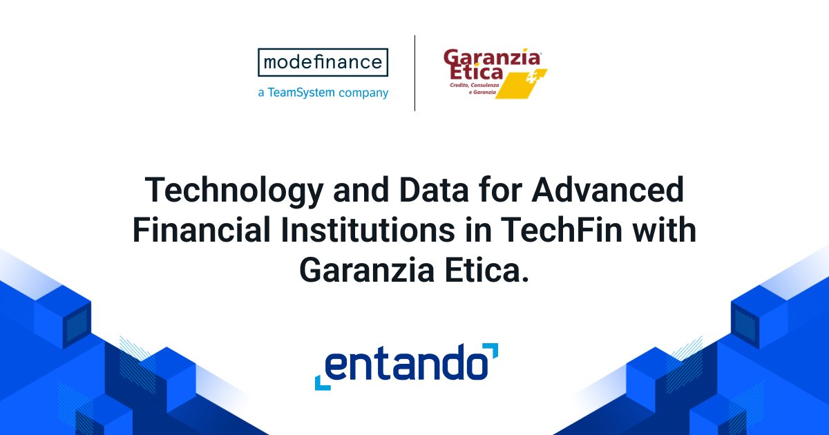Entando &amp; Modefinance: Technology and Data for Advanced #Financial Institutions in TechFin with Garanzia Etica.
✨ Read the full blog: bit.ly/3LQQEVf✨

#composable #Applicationcompositionplatform #cloudnative