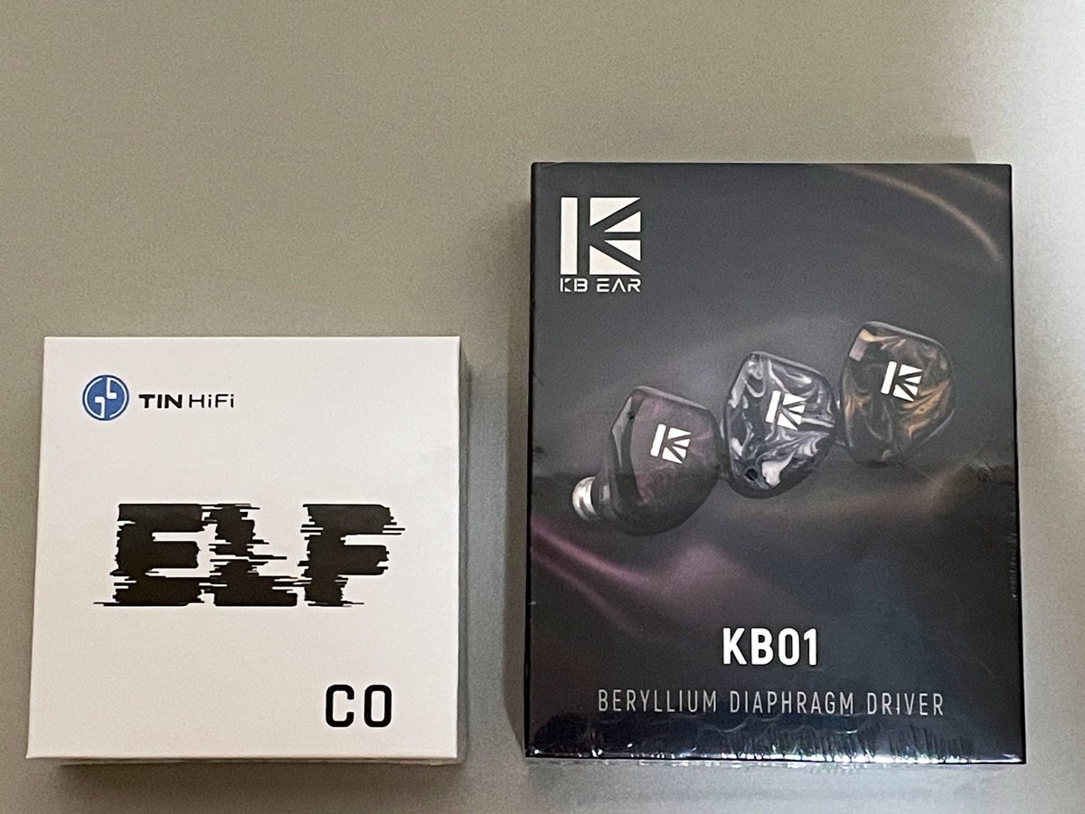 ichi971's tweet photo. ただいま帰宅
と、お荷物2点到着してました
明日からはしばらく連勤ですが、早めに開封したいと思ってます😀
あとはおみやげののっぽパンの新作食べて弁当作って明日の仕事に備えます
#KBEAR
#KB01
#TINHIFI
#C0
#のっぽパン https://t.co/AznwjHNMQs