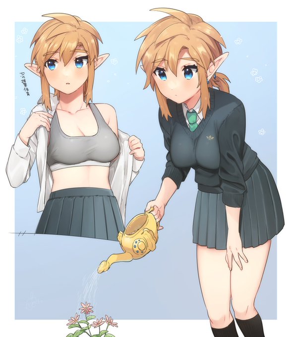 【女体化】JKリンクちゃん🪻🚿 