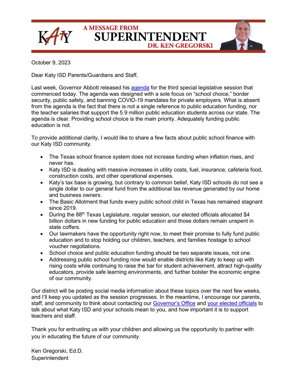 Katy ISD tweet media