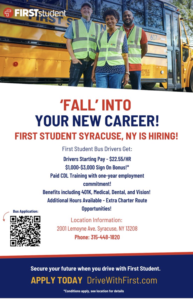 Teamsters294's tweet photo. Become a Teamster! TEAMSTER JOB OPPORTUNITY in Syracuse, NY. @Quacky294 #TeamsterJobs @TeamsterHughes #UnionWork @KoniszewskiStan https://t.co/mOOFITBicn