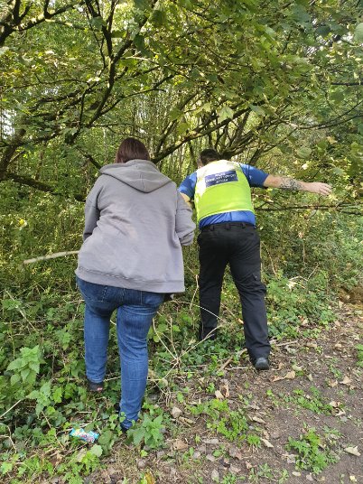 BWPTrust's tweet photo. Today Digbeth Team Leaders joined forces with our amazing local neighbourhood team for a #weaponsweep to keep our streets safe. Together, we're making a difference! #communitysafety #teamwork https://t.co/7v37YXNVq3