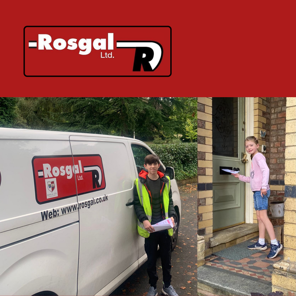 RosgalLtd's tweet photo. A big thank you to Jack and Molly for donating their time this weekend! They assisted with our letter drop to local residents about our Dunham Road project in Altrincham.

They loved it and Molly's grandad enjoyed the walk too! 

#community #socialvalue #civilengineering https://t.co/eKrmWDmPeH