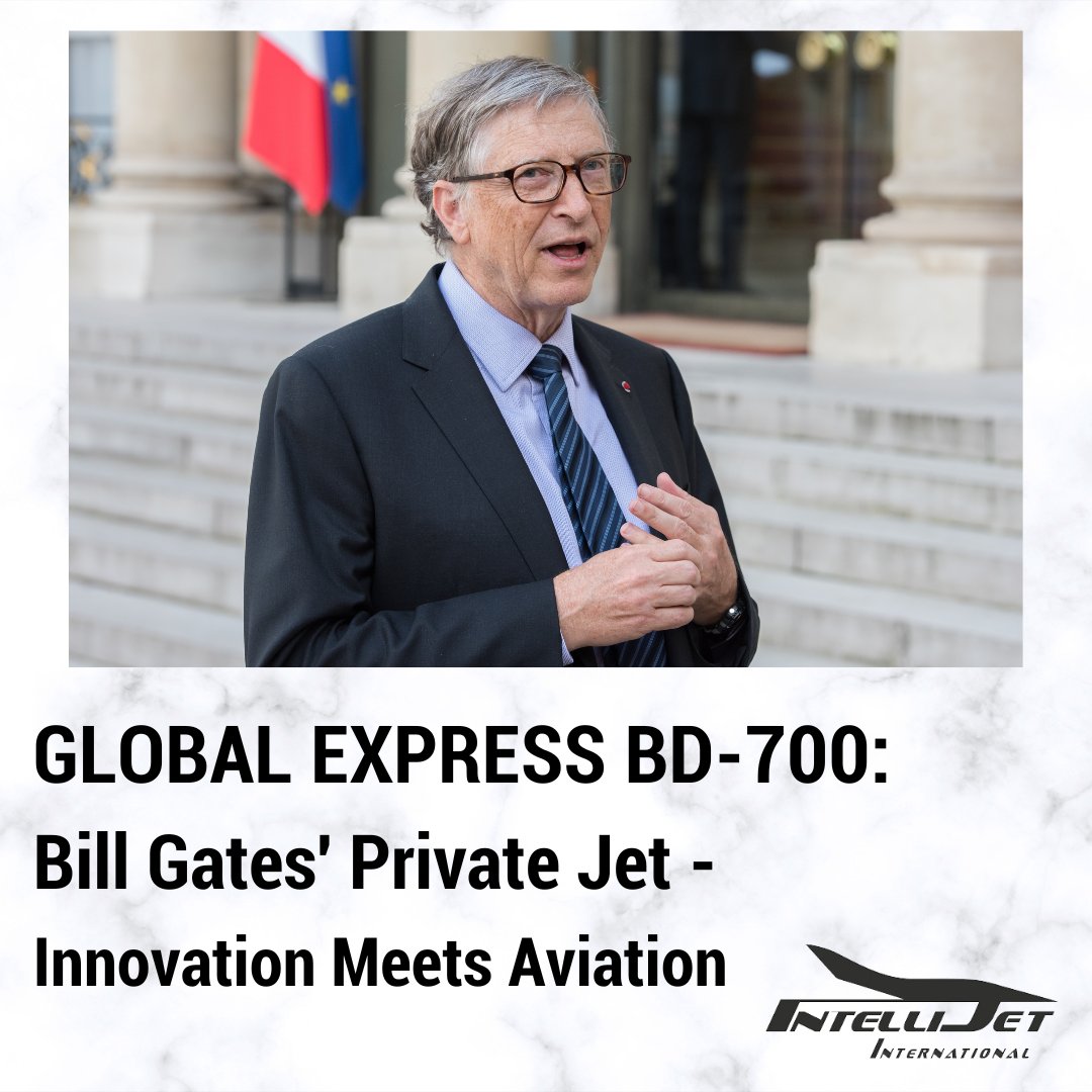 IntelliJet_Intl's tweet image. "Behind his global initiatives and revolutionary ideas, Gates commands the skies with his Bombardier BD-700 Global Express, a high-performance and long-range business jet." ed.gr/eg6fq

#BillGates #BombardierGlobalExpress #TechVisionary