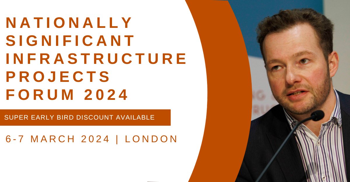 thewaterfrontuk's tweet photo. Nationally Significant Infrastructure Projects Forum returns to London in 2024 🎉
Don't miss your chance to attend the illustrious, two day conference. #NSIPs24
Book now to receive an early bird discount- https://t.co/tpUjxEcAkR https://t.co/86o8Oekcz8
