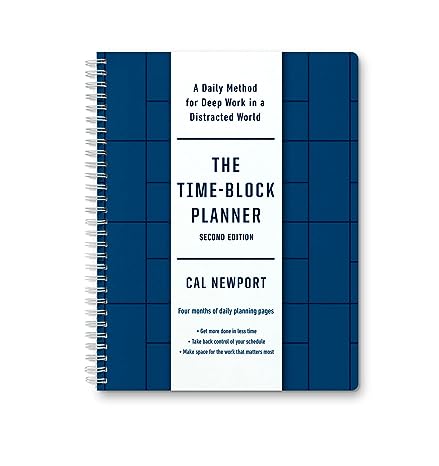 Janice_Dugas's tweet image. Need to focus on what&apos;s important? Grab your copy of Cal Newport&apos;s improved TIME-BLOCK PLANNER! Gift yourself of the ability to avoid distractions and consistently accomplish things that matter... #ProductivityBoost #TimeManagementMagic amzn.to/3LU60s5