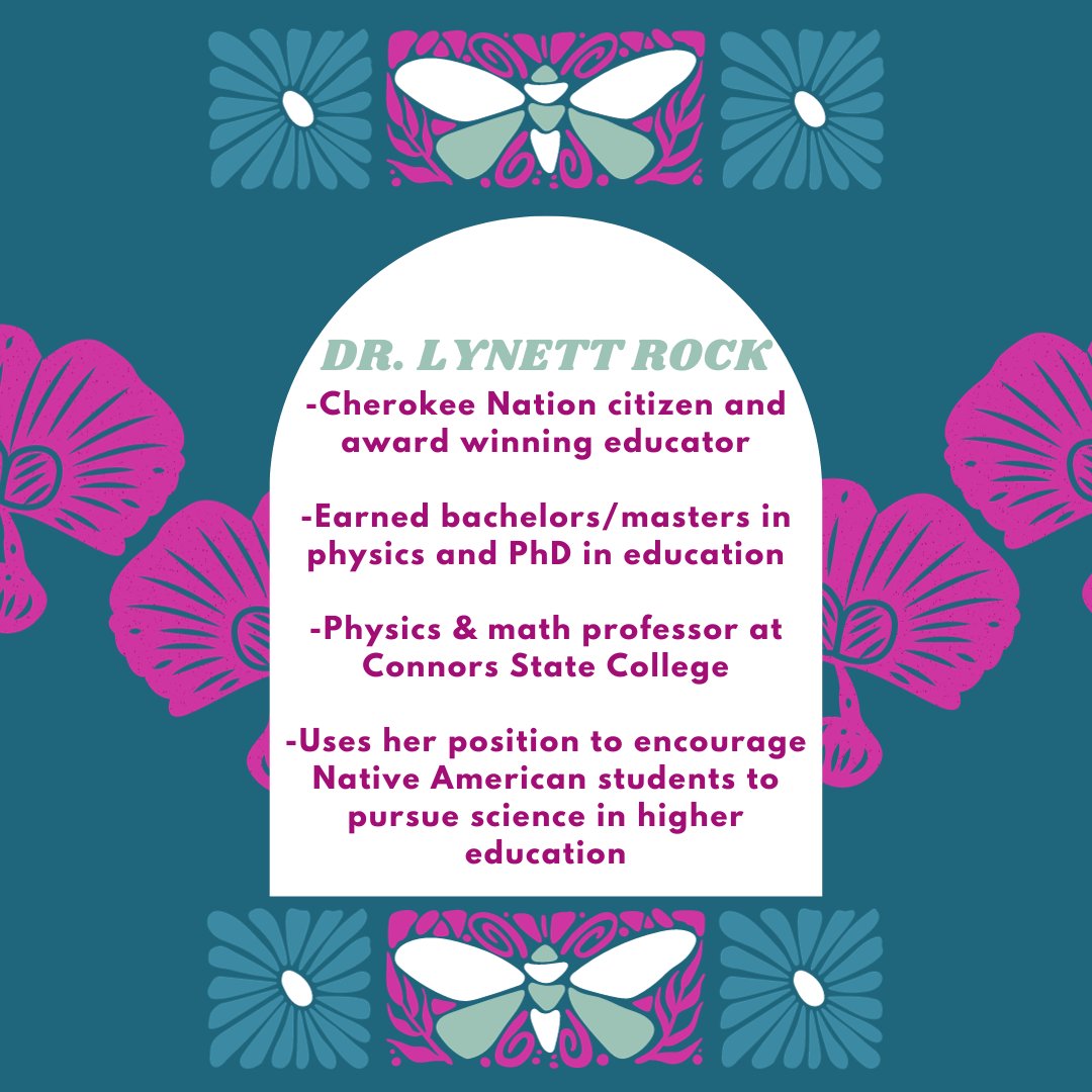 STEPUPphysics's tweet photo. Today, we honor Indigenous contributions & culture, spotlighting Dr. Lynett Rock, who inspires Native American students to pursue STEM in higher education. Explore her story: https://t.co/iTiyvVXBNa #IndigenousPeoplesDay #EmpowerGirlsInSTEM #PhysicsTogether 🌟🔬 https://t.co/BojvuQOhjw