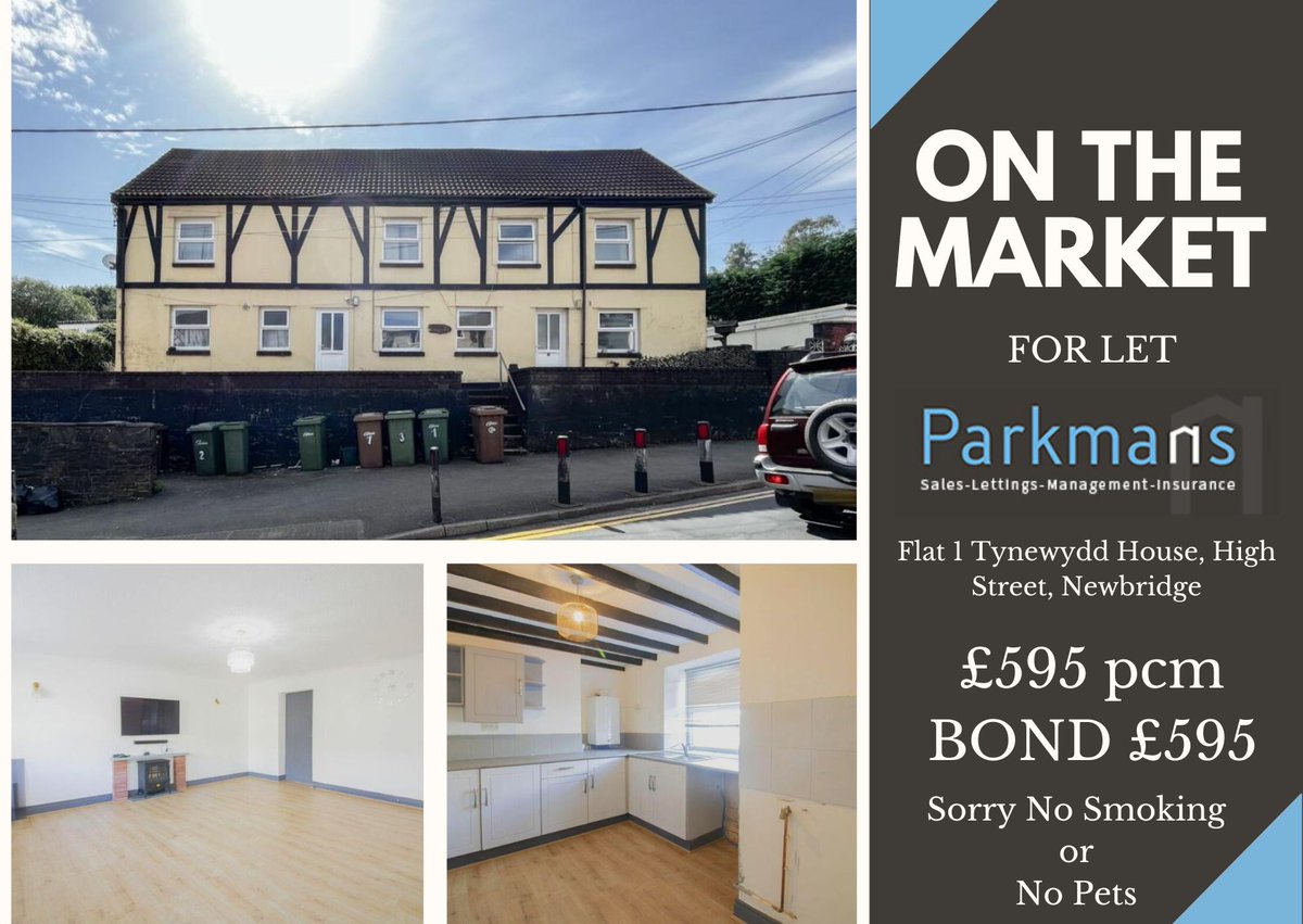 LetParkmans's tweet photo. 📷ON THE MARKET FOR LET 📷

📷 Flat 1 Tynewydd House, High Street, Newbridge

***IDEAL STARTER FLAT*** Parkmans are pleased to offer for rent this ground floor one bedroom property. Briefly comprising of an entrance porch, lounge, kitchen, bedroom and bathroom. https://t.co/TwHvn6ZTFN