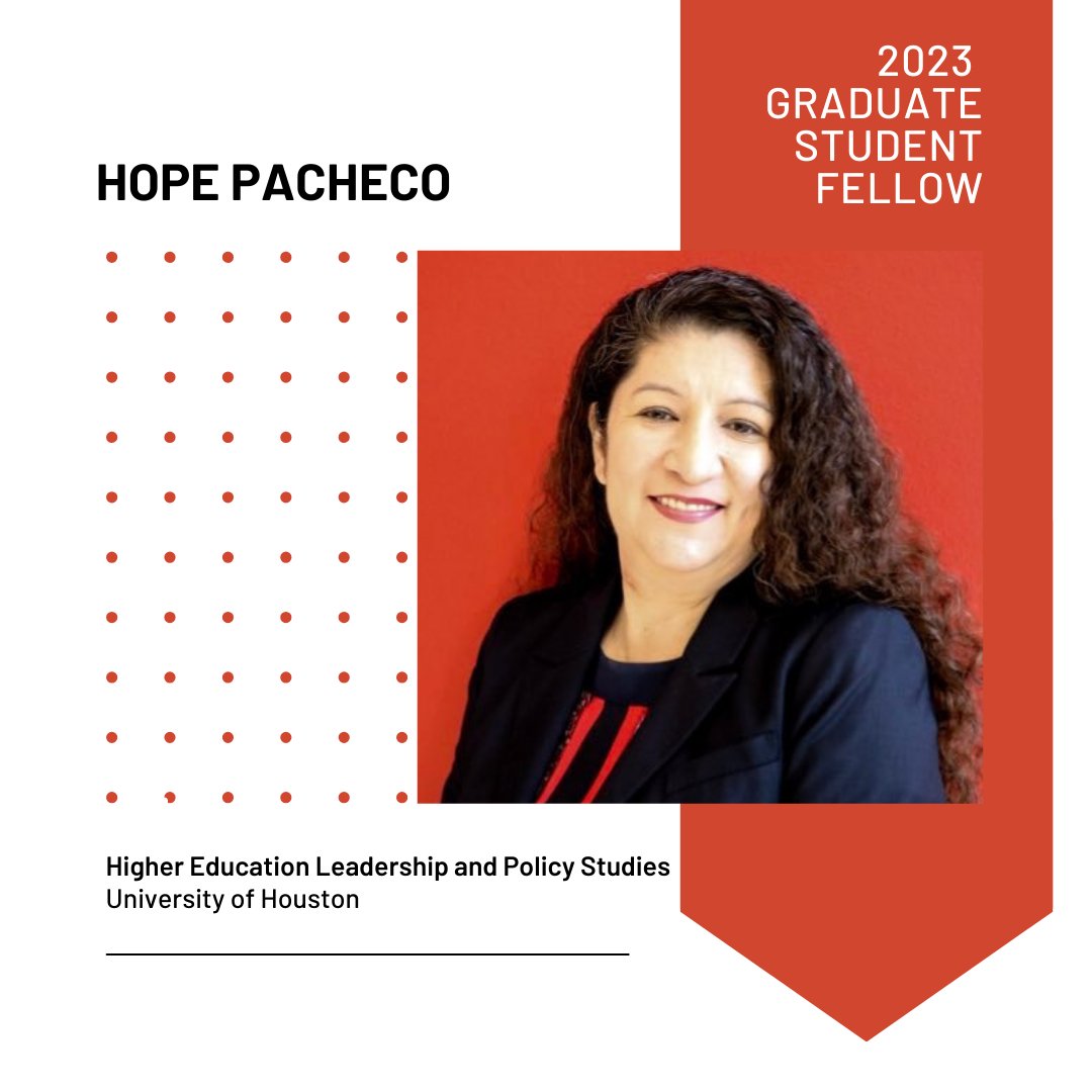 AAHHEorg's tweet photo. Please join us in congratulating Hope Pacheco for being selected for the 2022-2023 AAHHE Graduate Student Fellowship Program!
Learn more about this GSFP cohort at https://t.co/ThWSuoJtLz
#highereducation #AAHHE #professionaldevelopment #fellowshipprogram https://t.co/osMXOtVX3c