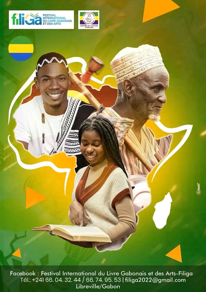 🌍🌍🛑🛑Les dates de la 3ème édition consécutive du Festival International du Livre Gabonais et des Arts dit Filiga sont connues.

C'est enfin notre essor vers la félicité!
Vivent le Livre et les Arts et que vive le FILIGA 🇬🇦🇬🇦🇬🇦