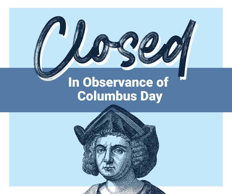 We hope you're enjoying your Columbus Day today! Just a quick reminder that we are closed for the day in observance of the holiday. Our team will be back tomorrow to provide you with the exceptional service you deserve. See you soon! #communitybank #liveuniquebankunique