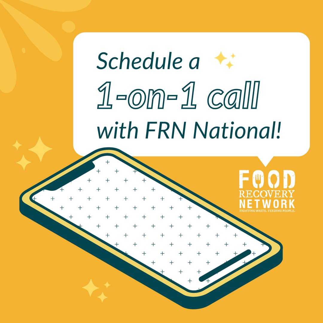 ⚠️📞 Chapter leaders! Schedule a 30 min, 1-on-1 call with FRN National! We're here to provide resources, advise & help you access funding to support your goals ⚠️ 📞 . Schedule a call 👉 bit.ly/3Q0FDCV . #fightfoodwaste #foodrecovery #foodrecoverynetwork #foodwaste #frn
