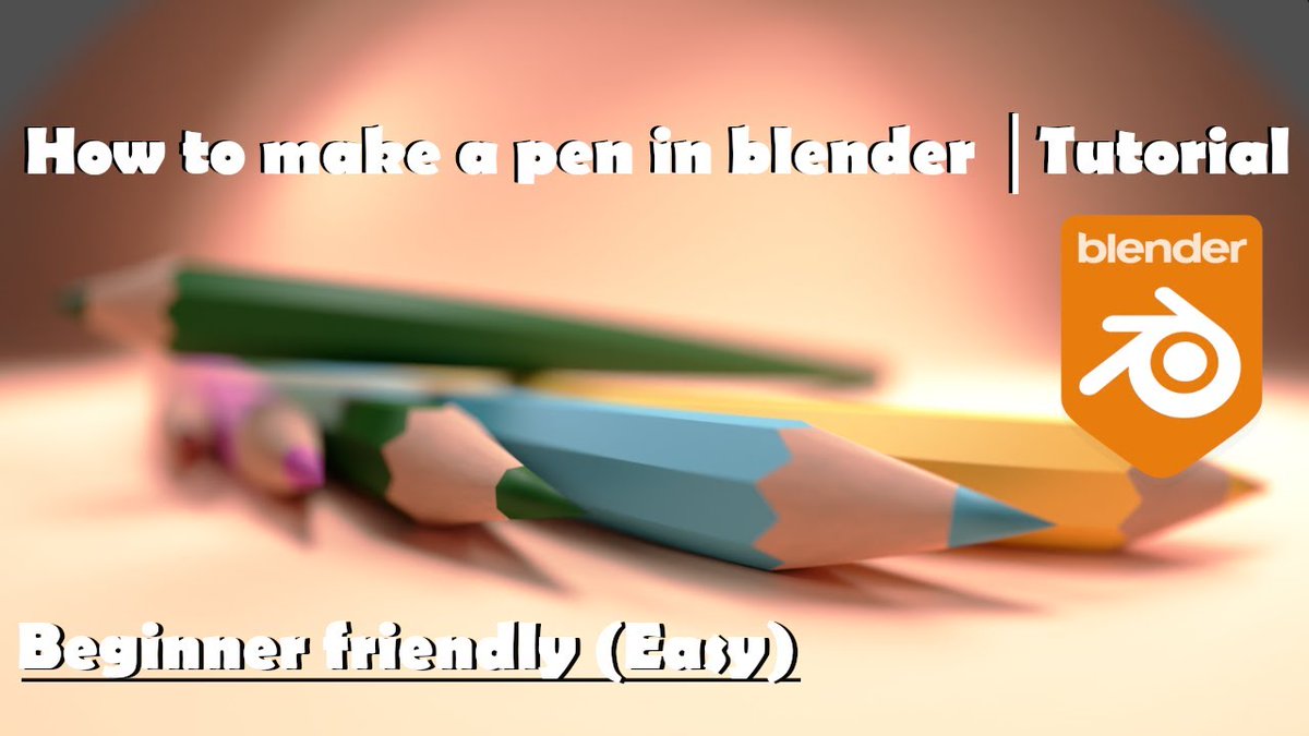 contentguild's tweet image. How to make a pencil in #Blender - #blenderbeginner bit.ly/46ejWoG