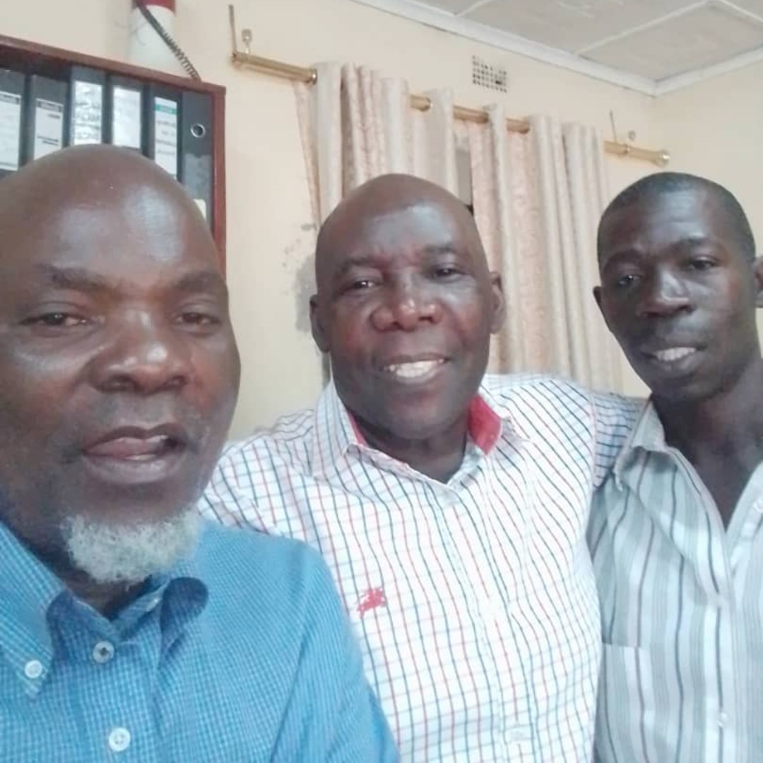John1723net's tweet photo. Say hello to our newest John 17:23 group in Lusaka, Zambia! Bishop Cephas Mbewe (middle) has launched this group with the goal of starting three more groups once each of the group members learns how to facilitate their own John 17:23 group. Pray for (L>R) Family, Cephas  &amp; Mike. https://t.co/6PXoGXdOFA