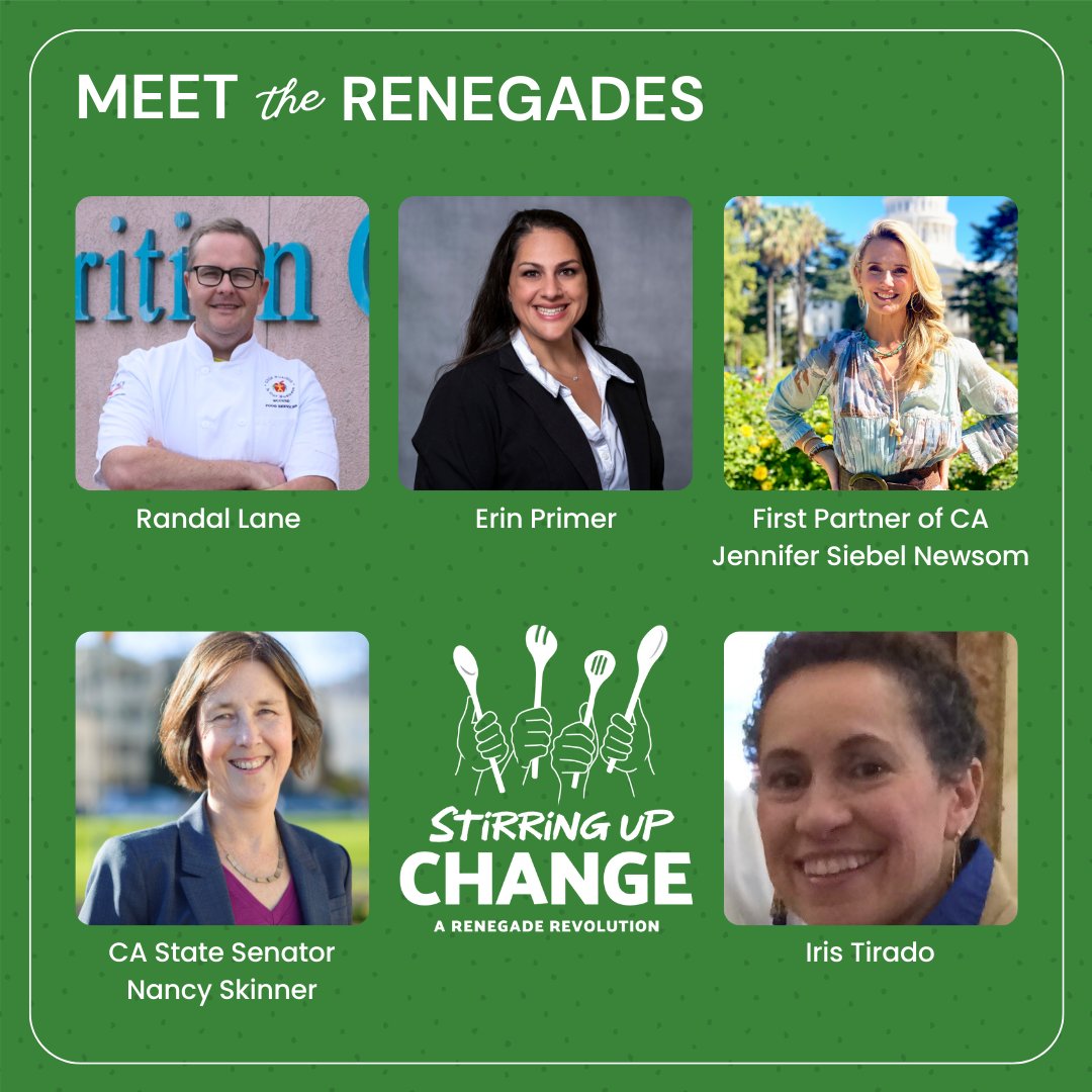 Chef Ann Cooper became known as the "Renegade Lunch Lady" when she sought to chip away at deep-rooted institutional systems to reimagine school food. In honor of #NSLW23, we’re celebrating 10 School Food Renegades who are #stirringupchange. bit.ly/3Fqb2Jf