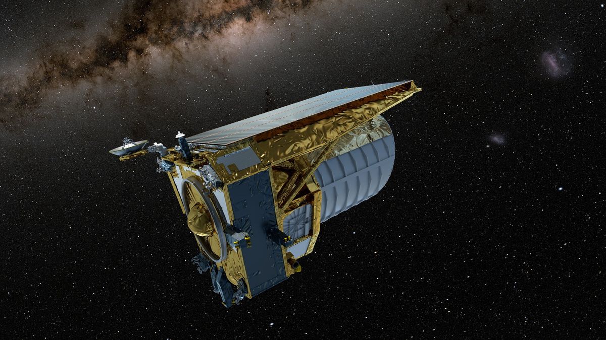 SPACEdotcom's tweet photo. Euclid 'dark universe' telescope is back on track after finding its guiding stars https://t.co/tMxDDTwZ9E https://t.co/SPg4DsioAY