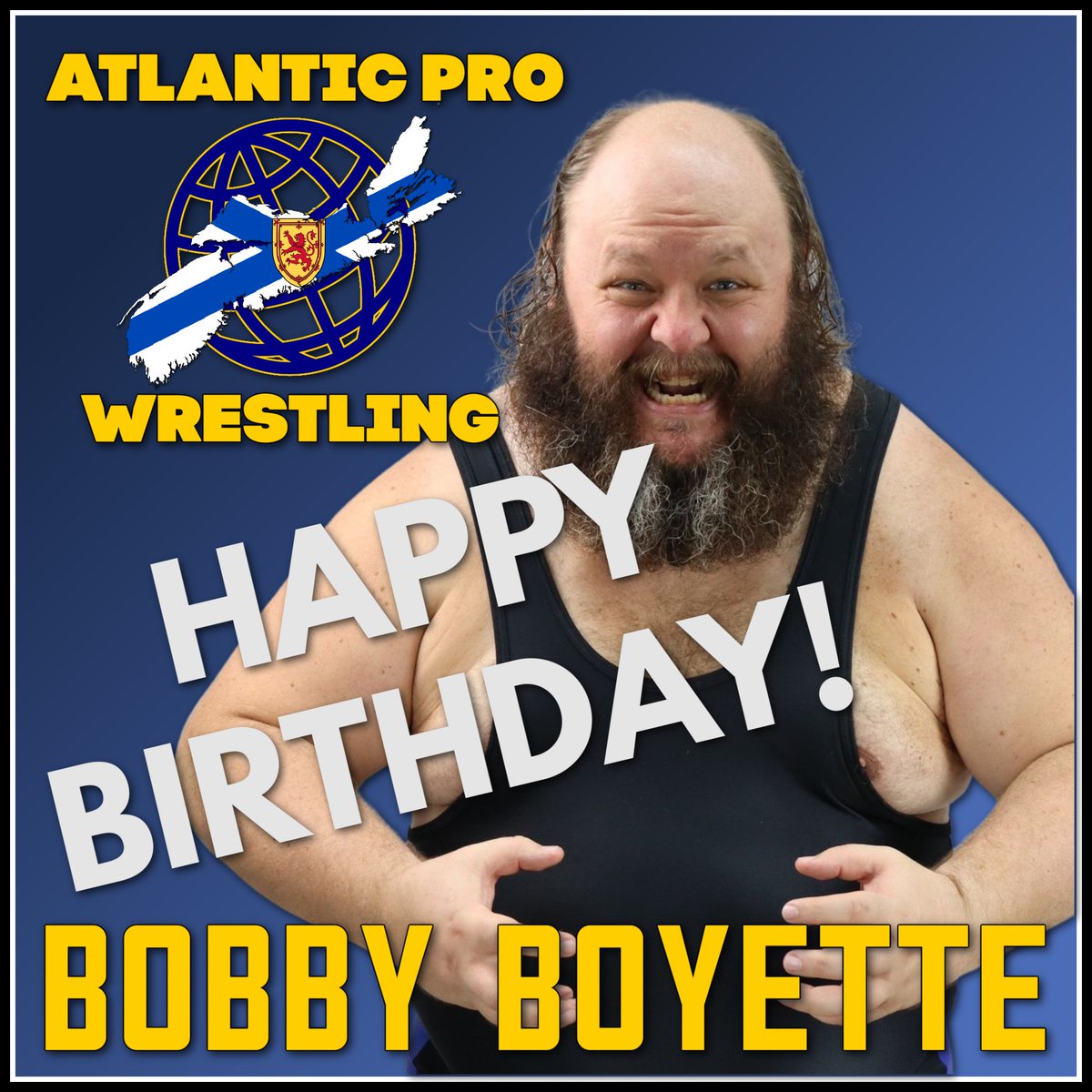 Atlantic Pro Wrestling would like to wish Bobby Boyette a very happy birthday! 

#prowrestling #indywrestling #supportmaritimewrestling #maritimewrestling #indywrestlingrules #indywrestlers #novascotia
