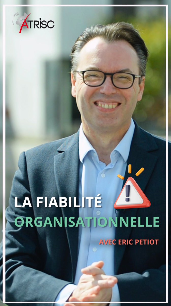 🎬 [Websérie ATRISC] L’épisode 2 est disponible ! 
 
Éric Petiot, expert en facteurs humains et organisationnels nous éclaire sur le sujet de la fiabilité organisationnelle au travers des erreurs ! ❌
 
👉 Retrouvez la vidéo YouTube ici : youtu.be/kTW5pRAzKL4