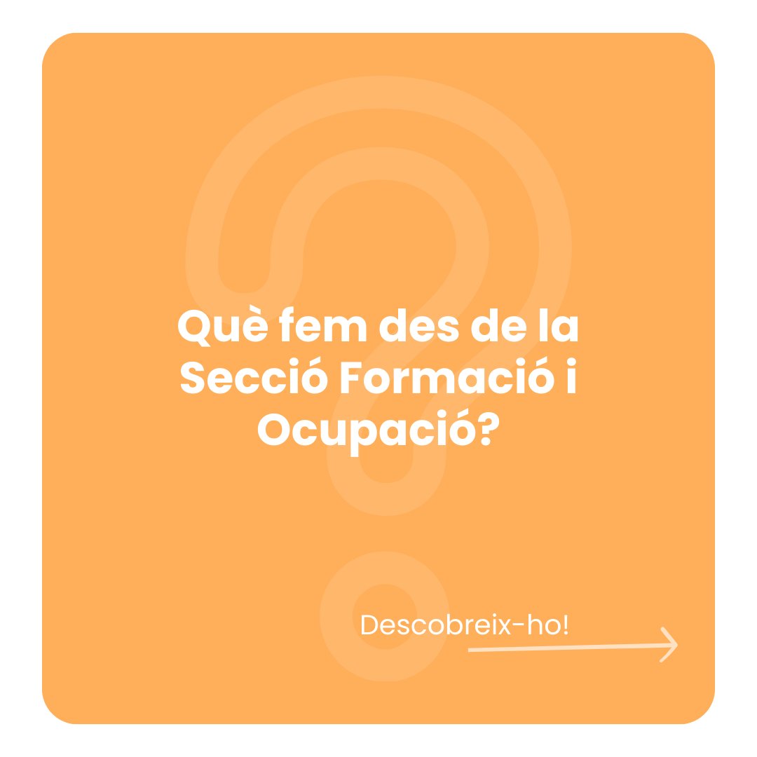 En la nostra missió de facilitar la incorporació de persones en el món laboral, des de la secció de Formació i Ocupació volem compartir els resultats aconseguits durant l’any anterior. Hem atès... 👇🏽