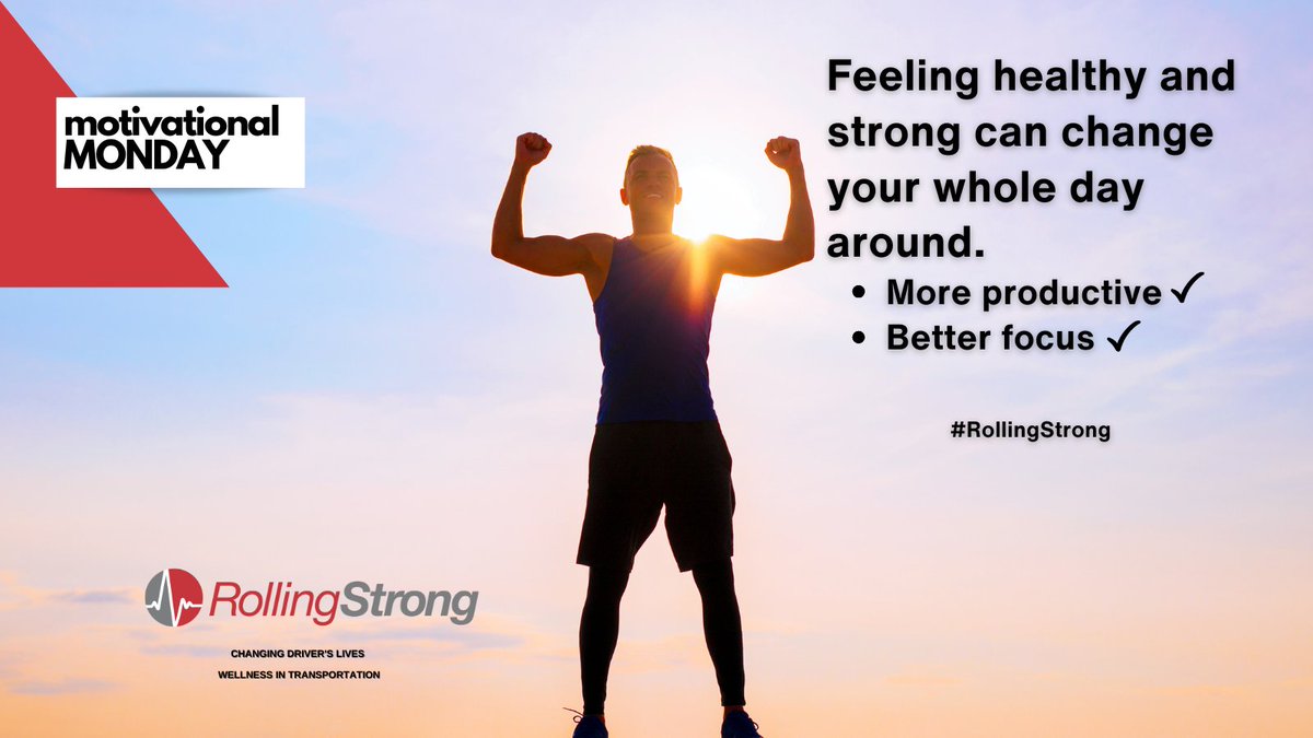 A healthy team is good for business: “Good employee health positively impacts a business's bottom line- improve productivity, reduce sick leave &amp; employee turnover.” (Perci Health)#RollingStrong  #transportation   #TruckDriver #humanresources  #MondayMotivation