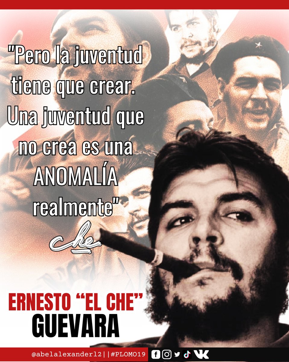 El Che sigue siendo inspiración para el mundo,honramos su legado que continúa vivo en la lucha por la justicia social y la igualdad en el mundo🇳🇮
#FSLNVencimosVenceremos 
#FSLNOctubreVictorioso #PLOMO19 #LeonRevolucion <a href="/CarlosEmilioDH/">Carlos Emilio Lopez</a> <a href="/BERINGESQUIVEL/">Bering Esquivel</a> <a href="/NicaSoberana/">Tania la nica soberana</a> <a href="/DrSuazo915/">𝙎𝙪𝙖𝙯𝙤 ☭✊🏻🇵🇸</a>