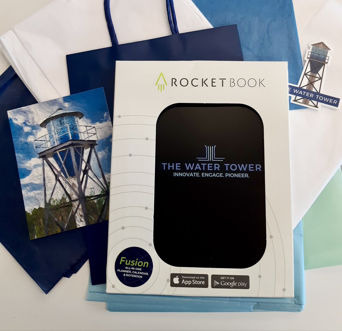 theh2otower's tweet image. Congrats to Don Rector, Director of Public Service at @CityofPick for winning the TWT Rocketbook swag bag at WEFTEC! #WEFTEC2023