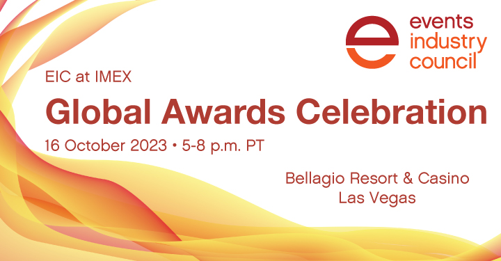 One week countdown to the 2023 #EICGlobalAwards, an evening celebrating the extraordinary accomplishments of leaders within the  businesses events industry. The event is open to all event professionals and is the perfect kick-off to <a href="/IMEX_Group/">IMEX</a> Register > tinyurl.com/4528aa4b